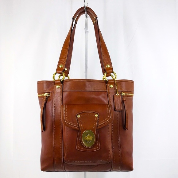 Coach Handbags - Coach Tan Vachetta Leather Legacy Gigi Tote Bag